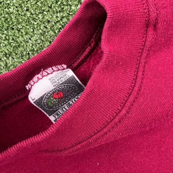 Vintage Red Fruit of the loom Blank crewneck - Picture 3 of 3